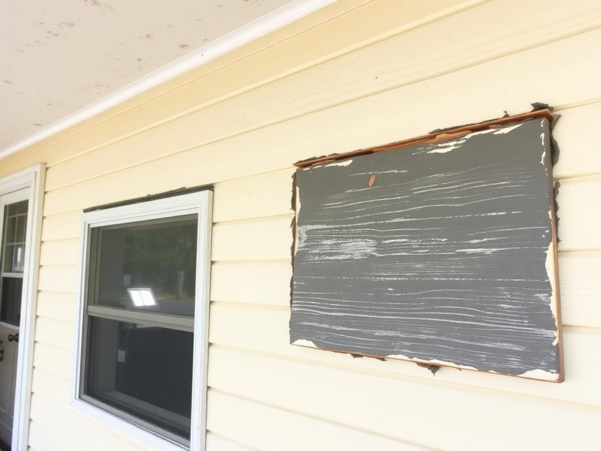 Wood Rot & Siding Repair before